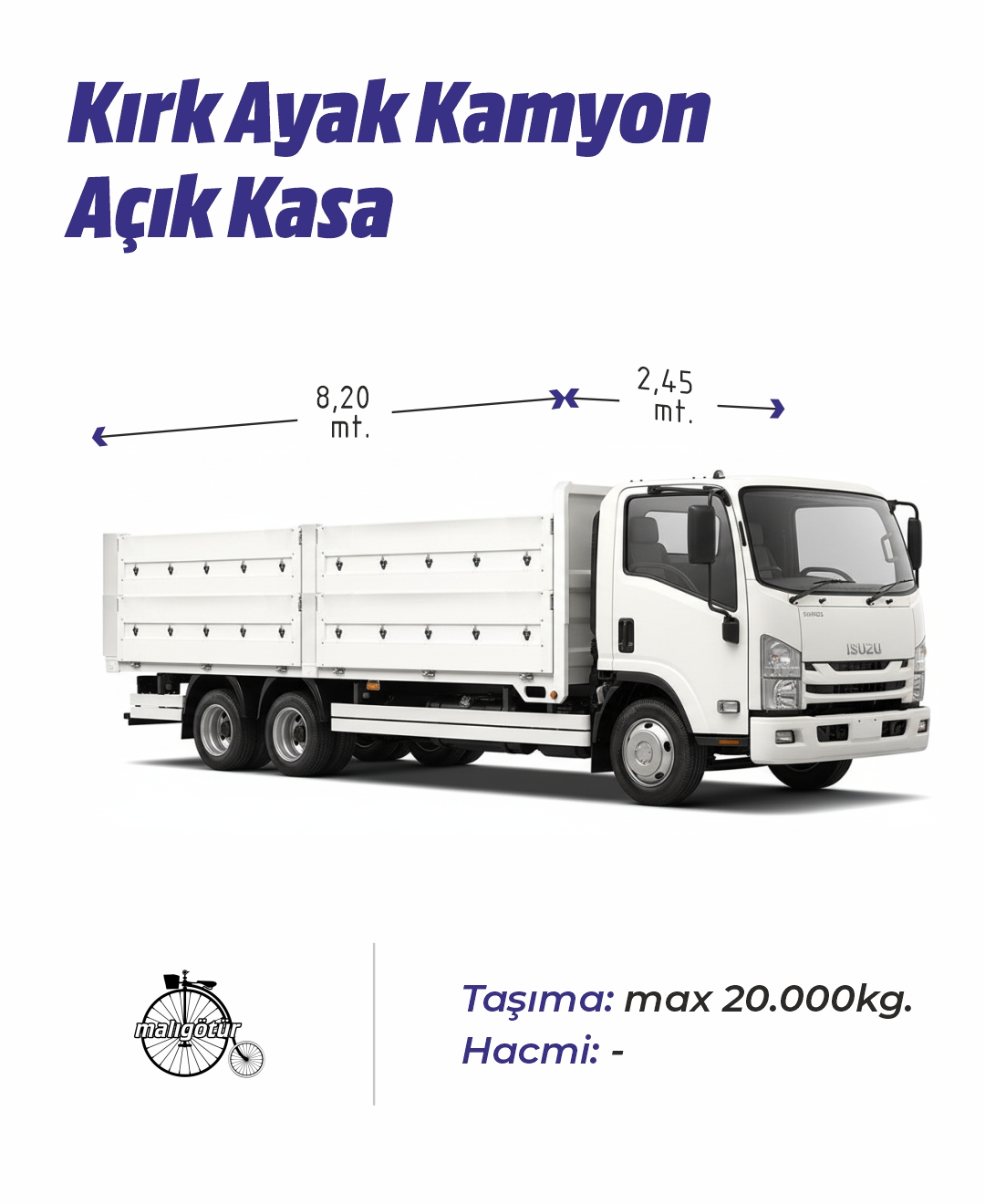 Kırk Ayak Kamyon Açık Kasa